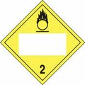 Accuform BLANK DOT PLACARD HAZARD CLASS 2 MPL424CT25 MPL424CT25